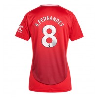 Manchester United Bruno Fernandes #8 Replica Home Shirt Ladies 2024-25 Short Sleeve